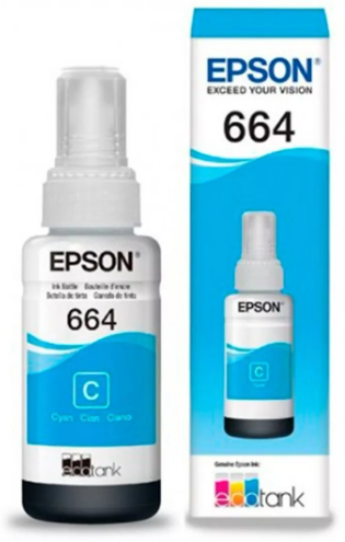 Tinta T664 Cyan Epson (Original)